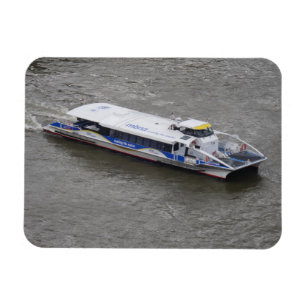 Cruise Boat on River Thames 3"x4" Magnet