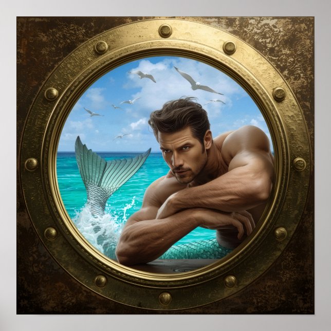Cruise Cabin Merman Poster (Front)