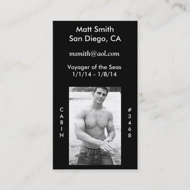 Cruise Card (Front)