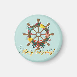 Cruise Christmas Nautical Magnet