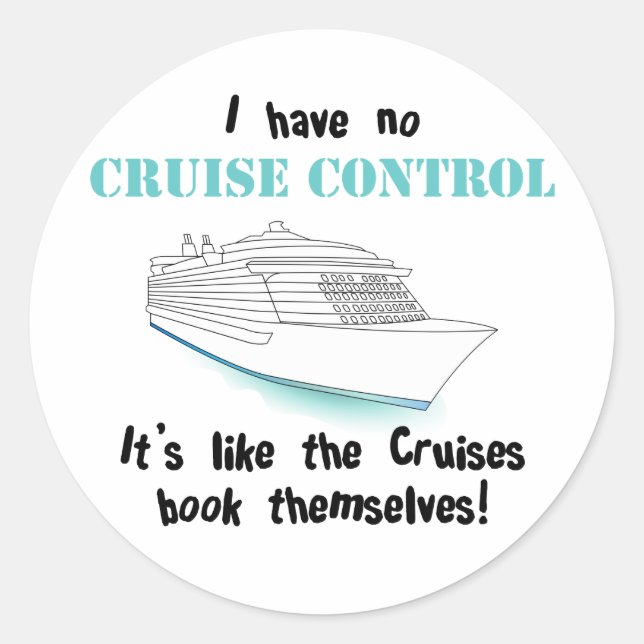 Cruise Control Classic Round Sticker (Front)