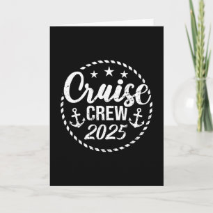 Cruise Crew 2025 Anchor Sailing Vacation Trip Grou Card