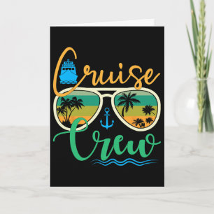 Cruise Crew 2025 Family Vacation Beach Matching Gr Card