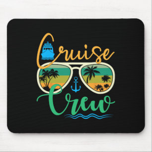 Cruise Crew 2025 Family Vacation Beach Matching Gr Mouse Pad