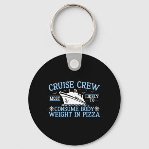 Cruise Crew 2025 Most Likely To Consume Body Weigh Key Ring