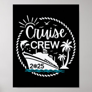 Cruise Crew 2025 Sailing Family Friends Vacation M Poster