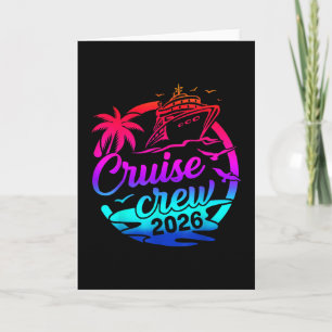Cruise Crew 2026 Summer Vacation Trip Funny Matchi Card