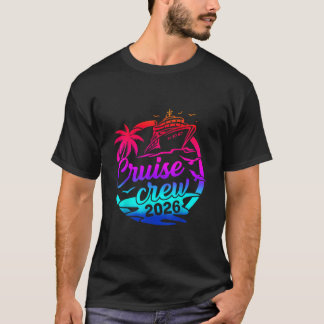 Cruise Crew 2026 Summer Vacation Trip Funny Matchi T-Shirt