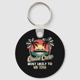 Cruise Crew Most Likely To Win Trivia  Key Ring