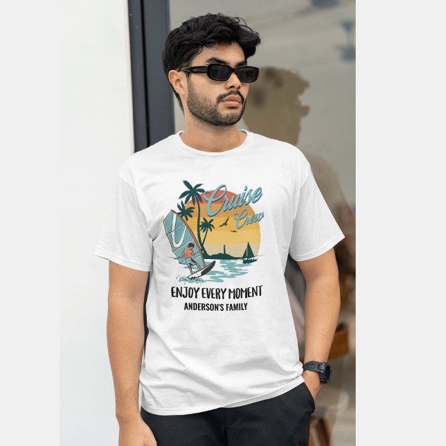 Cruise Crew Summer Family Reunion Sunset T-Shirt (Creator Uploaded)