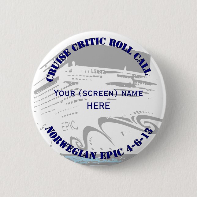 Cruise Critic 4-6 Sailing Button (Front)