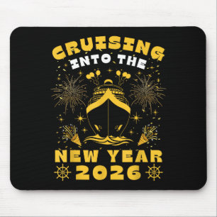Cruise Cruising Into New Year 2026 Eve Party Match Mouse Pad
