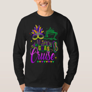 Cruise Cruising Mardi Gras Mask Cruise Ship Party  T-Shirt