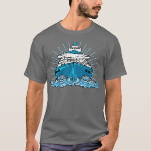 Cruise Cruising Ship Vacation Boat Trip Ocean 1 T-Shirt