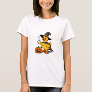Cruise Duck Witch Halloween Pumpkin Coffee Hat And T-Shirt