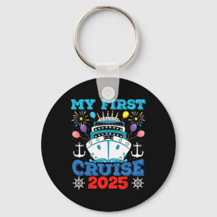 Cruise Family Vacation Tee Ship Anchor My First Cr Key Ring