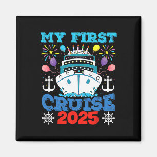 Cruise Family Vacation Tee Ship Anchor My First Cr Magnet