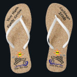 Cruise Flip Flops Adult Slim Straps Seas the Day!<br><div class="desc">Put together your two favourite things - flip flops and cruise travel, and get ready to hit the beach. Great to customise for families, a trip with friends, bachelor/ bachelorette parties or other special occasions. Perfect for showing how much fun you are having and taking home a wonderful keepsake. Personalise...</div>