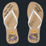 Cruise Flip Flops Adult Slim Straps Seas the Day!<br><div class="desc">Put together your two favourite things - flip flops and cruise travel, and get ready to hit the beach. Great to customise for families, a trip with friends, bachelor/ bachelorette parties or other special occasions. Perfect for showing how much fun you are having and taking home a wonderful keepsake. Personalise...</div>