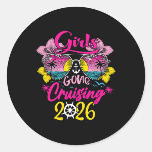 Cruise Girls Gone Cruising 2026 Vacation Trip Funn Classic Round Sticker