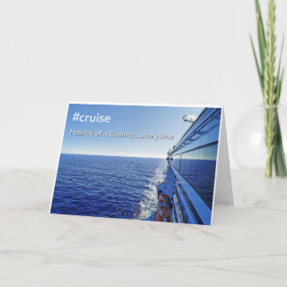 Cruise greeting card