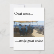 Cruise greeting card - Thank you