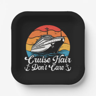 Cruise Hair Don t Care Paper Plate