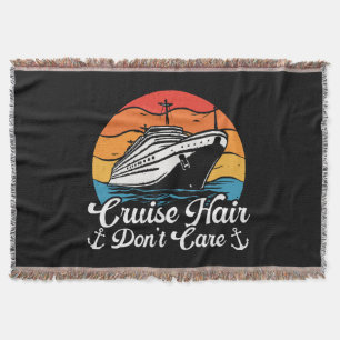 Cruise Hair Don t Care Throw Blanket