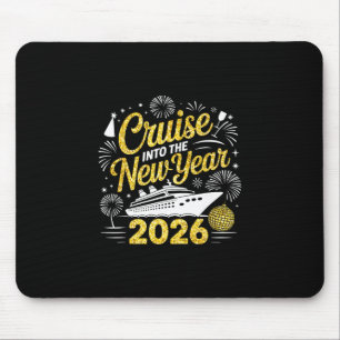 Cruise Into 2026 New Year Vacation Matching Family Mouse Pad