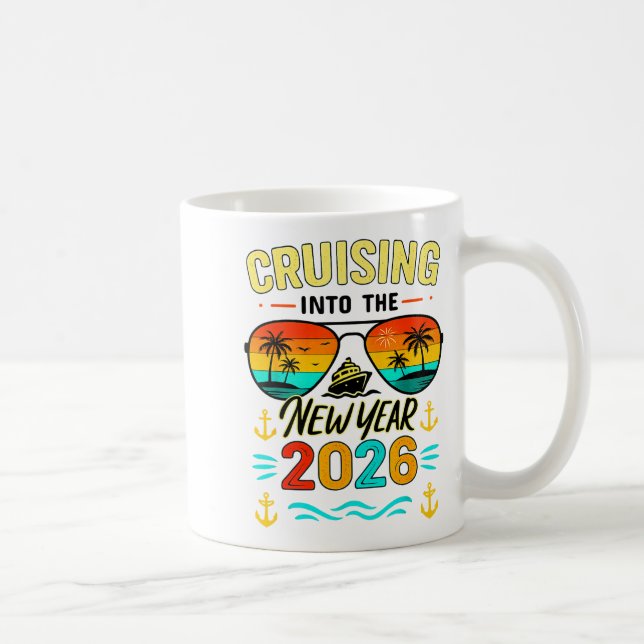 Cruise Into New Year 2026 Bringing New Year Togeth Coffee Mug (Right)