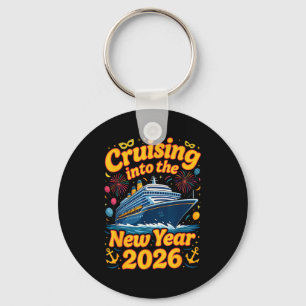 Cruise Into The New Year 2026 Crew Squad Family Ma Key Ring