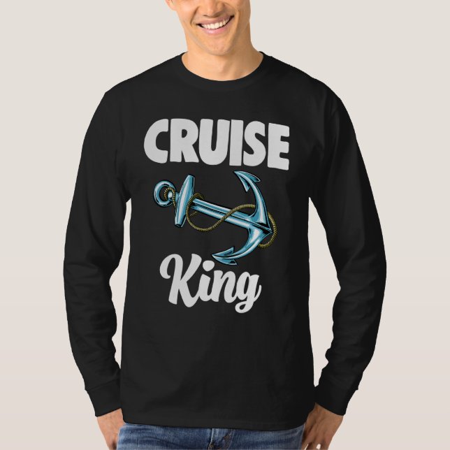 Cruise King Anchor Womens   Boating Family Cruise T-Shirt (Front)