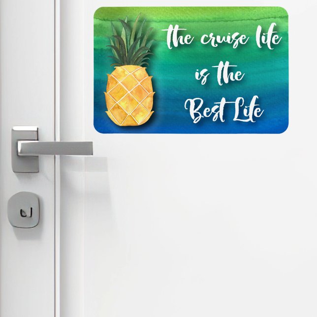 Cruise Life Best Life  Cabin Stateroom Door Marker Magnet (Cruise Life Is The Best Life - Fuuny cruise magnet. For cabin doors or display at home or office. )