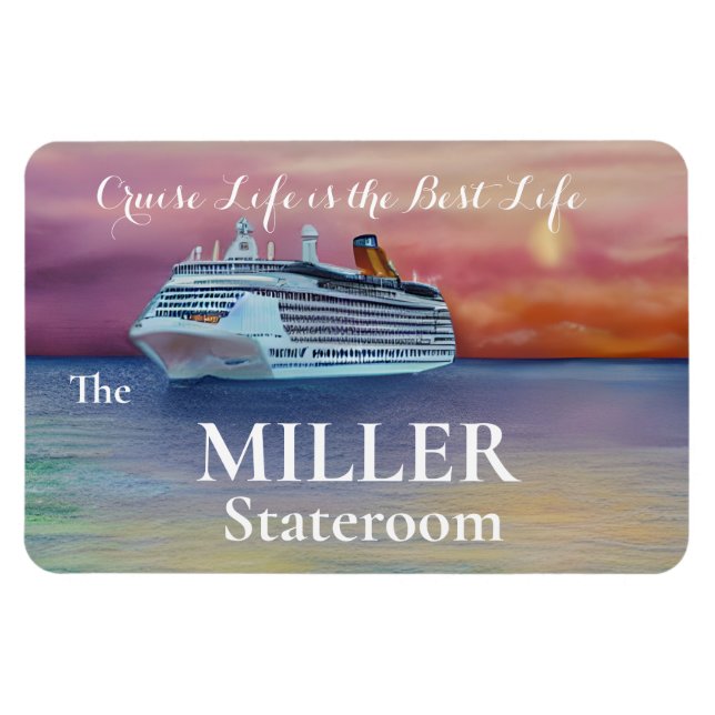 Cruise Life is the Best Life Stateroom Door Magnet (Horizontal)