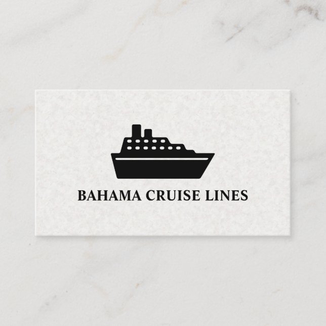 Cruise Liner | Ship Business Card (Front)