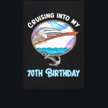 Cruise Lover Cruising Into My 70th Birthday Canvas Print<br><div class="desc">Cruise Lover Cruising Into My 70th Birthday</div>