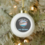 Cruise Lover Cruising Into My 70th Birthday Ceramic Ball Christmas Ornament<br><div class="desc">Cruise Lover Cruising Into My 70th Birthday</div>