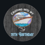 Cruise Lover Cruising Into My 70th Birthday Cutting Board<br><div class="desc">Cruise Lover Cruising Into My 70th Birthday</div>