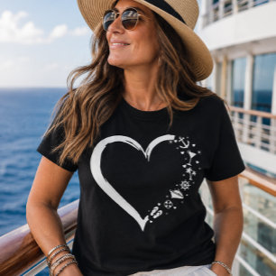 Cruise Lover Heart Cruising Embarkation  T-Shirt