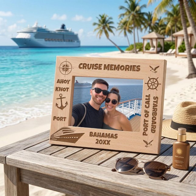 Cruise Memories Personalised Cruising  Etched Frames (Creator Uploaded)