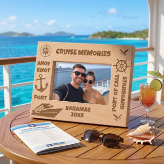 Cruise Memories Personalised Cruising Etched Frames