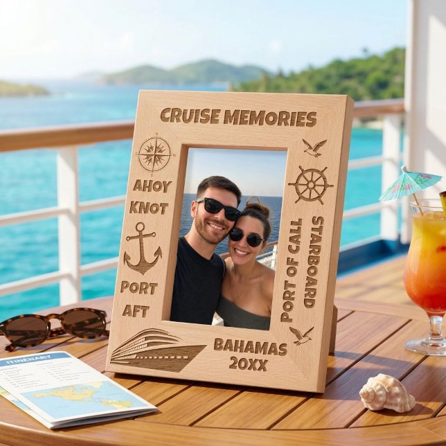 Cruise Memories Personalised Cruising  Etched Frames (Creator Uploaded)