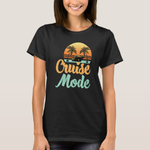 Cruise Mode Anchor Womens Boating Family Cruise T-Shirt