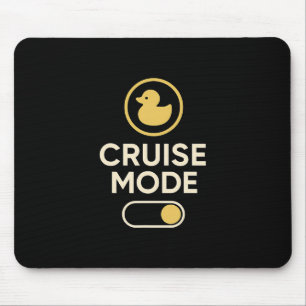 Cruise Mode Duck Toggle Retro Vacation Vibes Mouse Pad