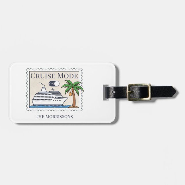 Cruise Mode On Luggage Tag (Front Horizontal)