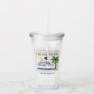 Cruise Mode On Personalised Acrylic Tumbler