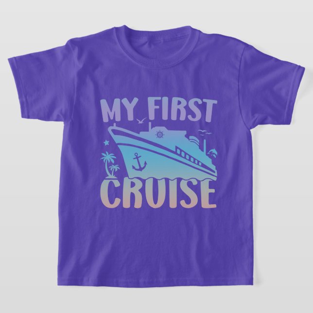 Cruise My First Cruise 2025 Family Vacation Cruise T-Shirt (Laydown)