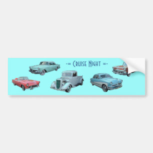 CRUISE NIGHT bumper sticker