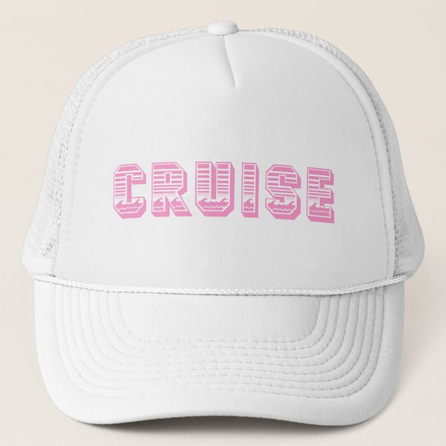 Cruise (pink) trucker hat (Front)