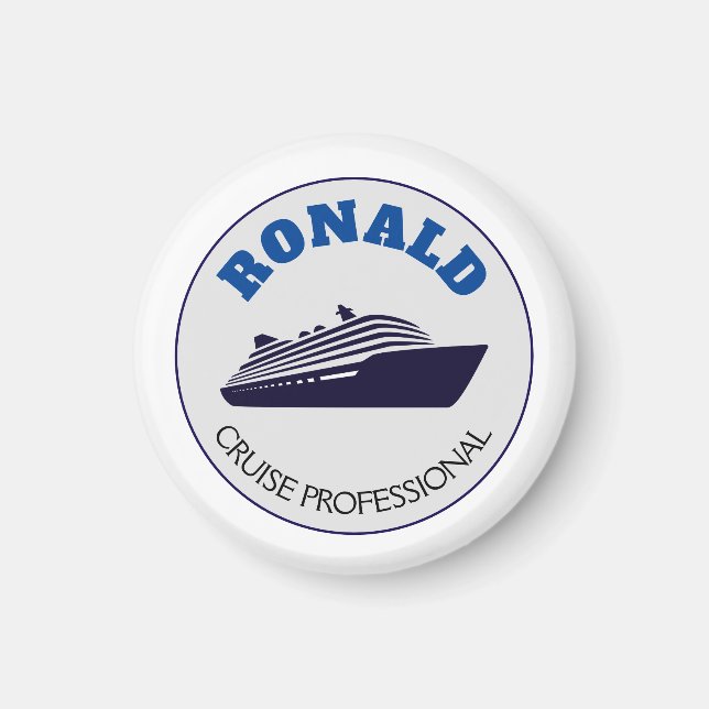 Cruise Professional Magnet Name Gift  (Front)